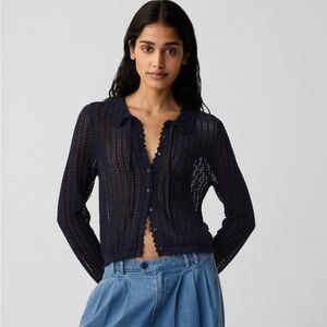 NWT Gap x Doen Linen Blend Cardigan Size L